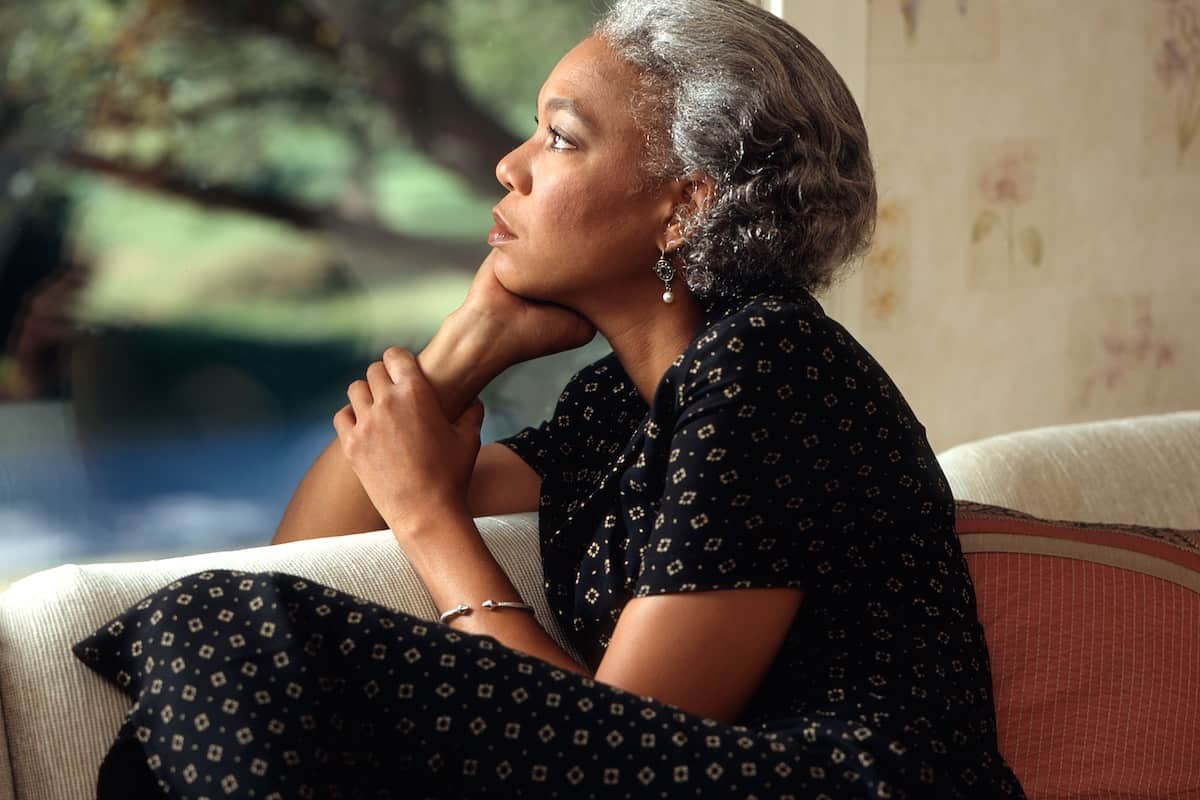 woman with menopause brain fog